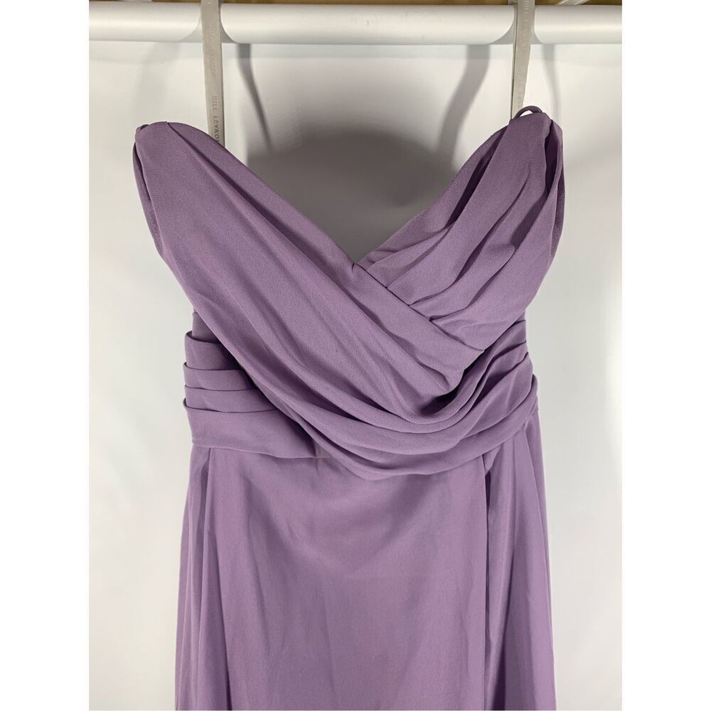 Bill Levkoff formal maxi dress train with bustle size 12